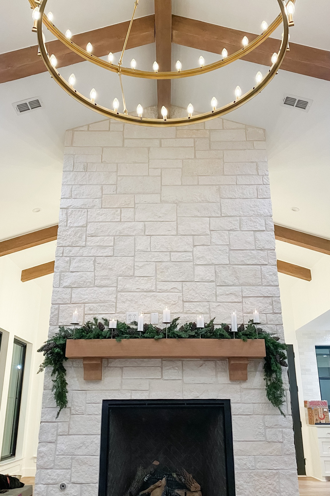 Christmas garland decor for mantle 

#LTKSeasonal #LTKHoliday #LTKhome