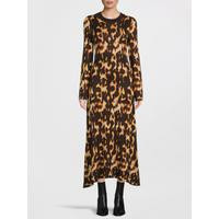 Olivia Rubin Kyra Tortoiseshell Dress - Brown | Very (UK)