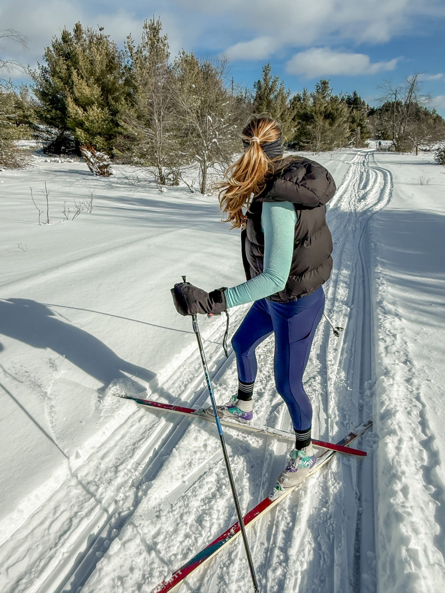 Cross country skiing in northern Michigan is elite 👏🏼 

these lululemon leggings are from a couple years ago but linked similar options, they really do keep you warm! 

#LTKActive #LTKfitnessgoals