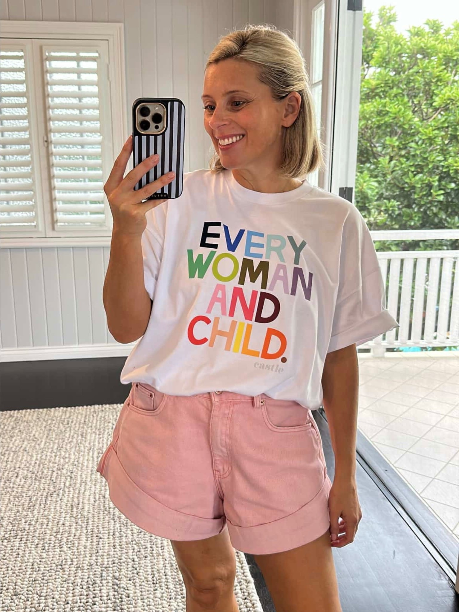 These pink denim shorts are a relaxed fit - I’m usually a 29 in denim but these are a 30 (and the 28 is sold out) but they’re good for tucking in an oversized tee like this one from Dangerous Females  

#LTKaustralia #LTKautumn