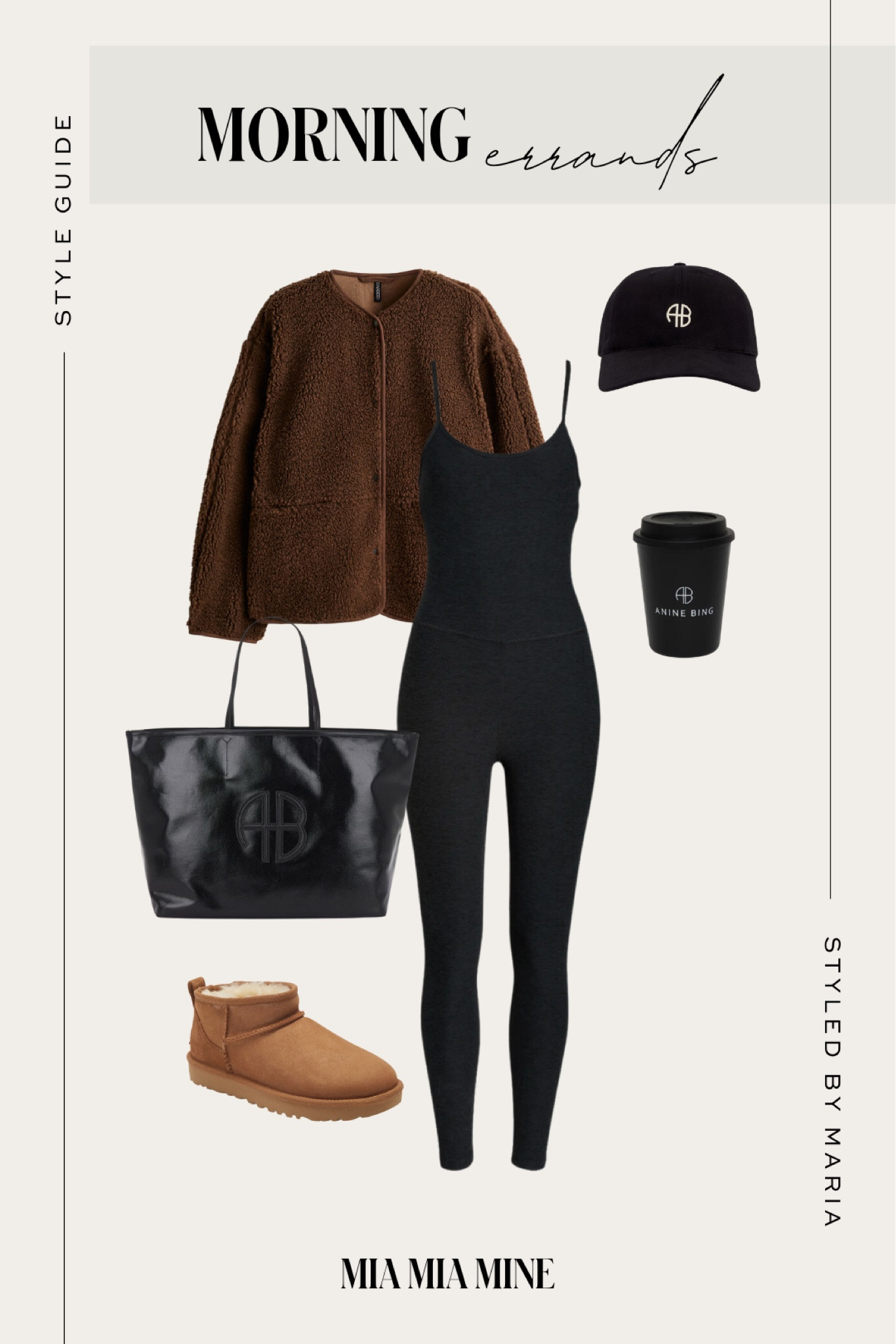 School drop off outfit / casual fall outfit 
H&M fleece jacket
Anine bing tote 
Nordstrom catsuit
Ugg mini boots 

#LTKStyleTip #LTKSeasonal #LTKFindsUnder100