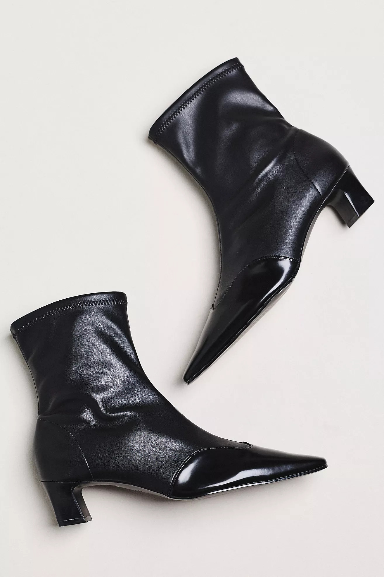 Maeve Cap-Toe Stretch Ankle Boots | Anthropologie (US)
