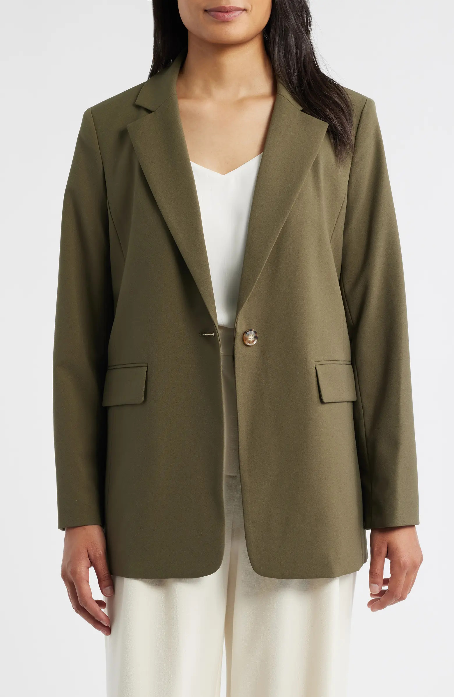 Relaxed One-Button Blazer | Nordstrom