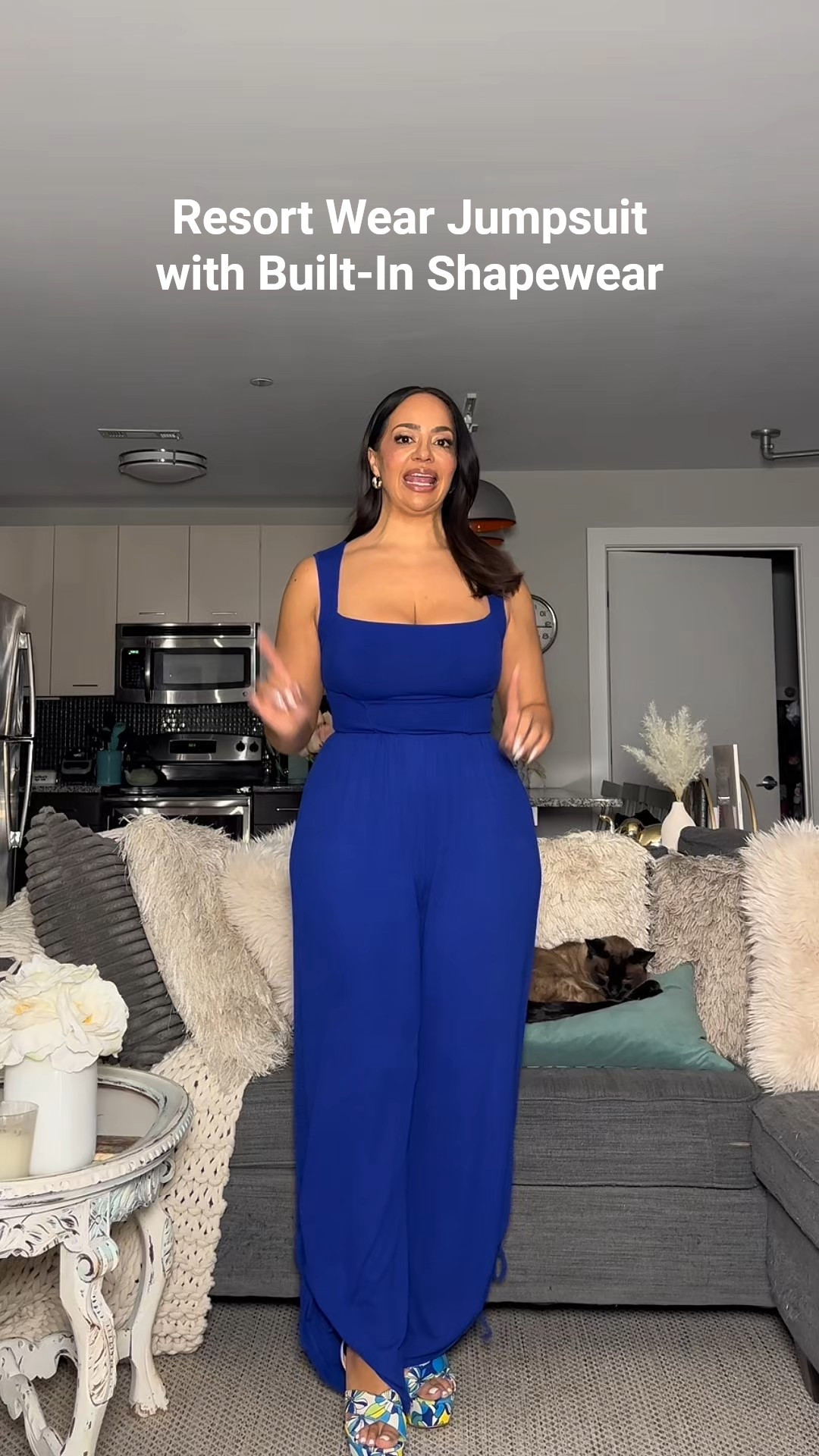 Resort Wear Jumpsuit with Built-In Shapewear 🏝️ Great for summer or your next vacation 💙 Save 15% at checkout with heyrissyrozay 

Sizing ⬇️

5’3 • 155 lbs
Size 8 / Medium
Bust: 34DDD
Waist: 28”
Hips: 43”
Wearing Size Medium 

over 40, millennial, petite, petite curvy, curvy, size 8, midsize, vacation outfit, jumpsuit outfit, wide leg jumpsuit, spring break outfit

#LTKOver40 #LTKPetite #LTKStyleTip