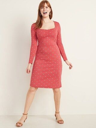 Ponte-Knit Ruched Sheath Dress for Women | Old Navy (US)