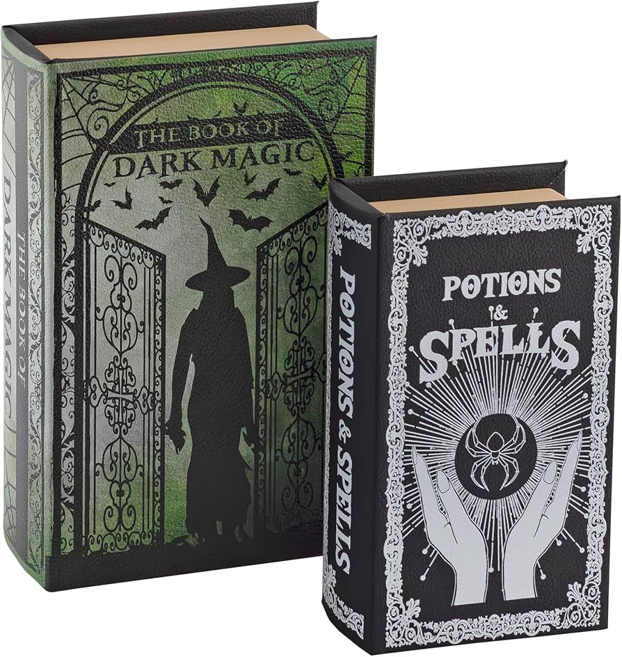 Decorae Magic Nesting Halloween Books (Set of 2); Russian Doll Style Hidden Books, Spooky Holiday Th | Amazon (US)