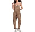 EXLURA Womens Casual Summer Jumpsuits 2024 Romper Bib Outfits Adjustable Straps Denim Overalls wi... | Amazon (US)