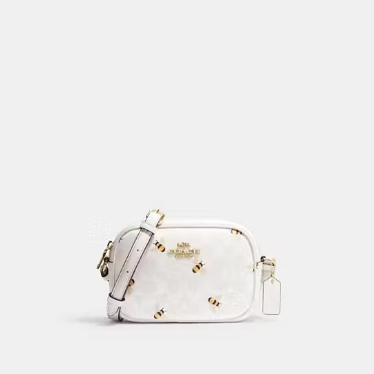 Mini Jamie Camera Bag In Signature Canvas With Bee Print | Coach Outlet US