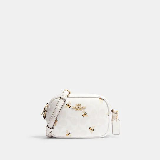 Mini Jamie Camera Bag In Signature Canvas With Bee Print | Coach Outlet