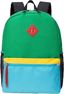 HawLander Little Kids Backpack for Boys Toddler School Bag Fits 3 to 6 years old, 15 inch, Green ... | Amazon (US)