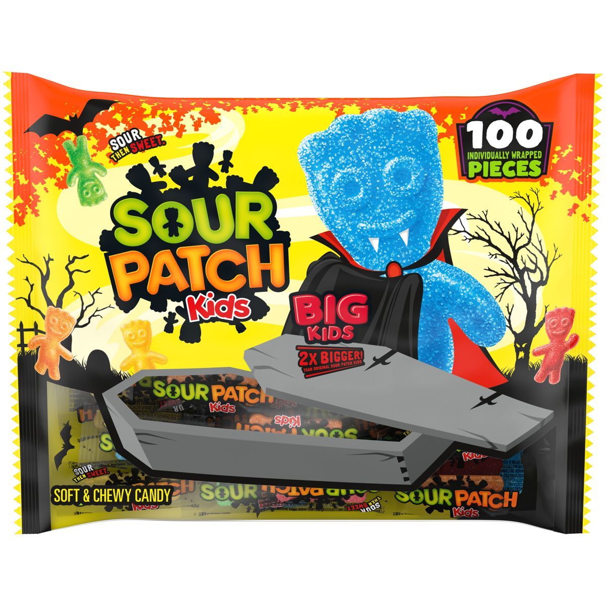 Sour Patch Kids Halloween Soft & Chewy Candy Bag - 19oz/100ct | Target