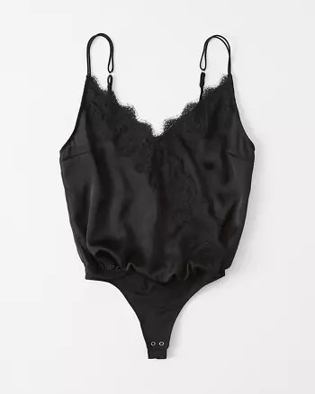 Wrap-Front Cami Bodysuit | Abercrombie & Fitch (US)