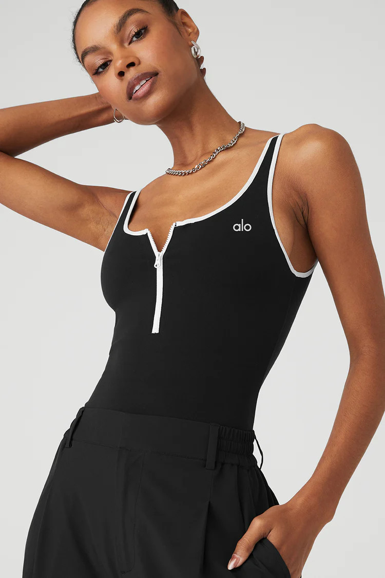 Supernova Bodysuit - Black/White | Alo Yoga (US)