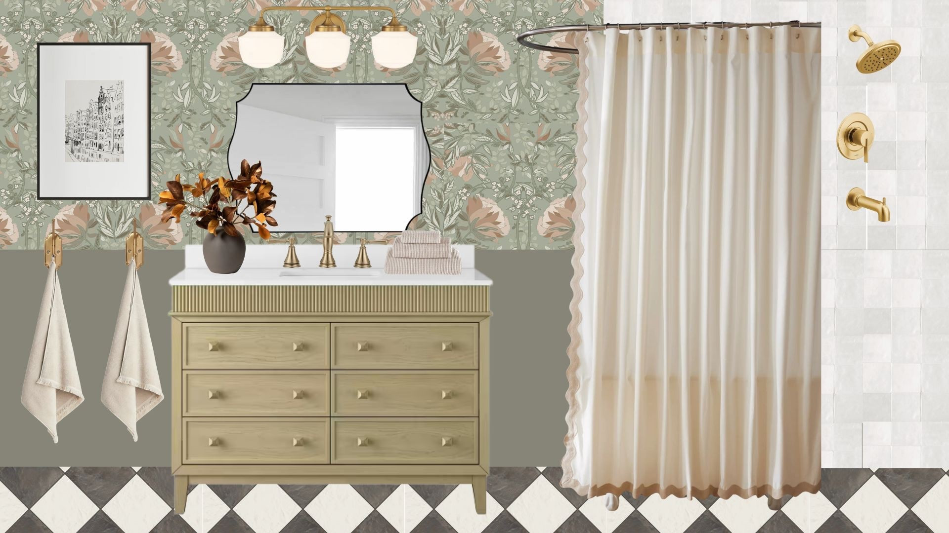 Vintage / eclectic bathroom decor idea
Anthropology- inspired bathroom decor 
Primary bathroom decor 

#LTKFamily #LTKStyleTip #LTKHome