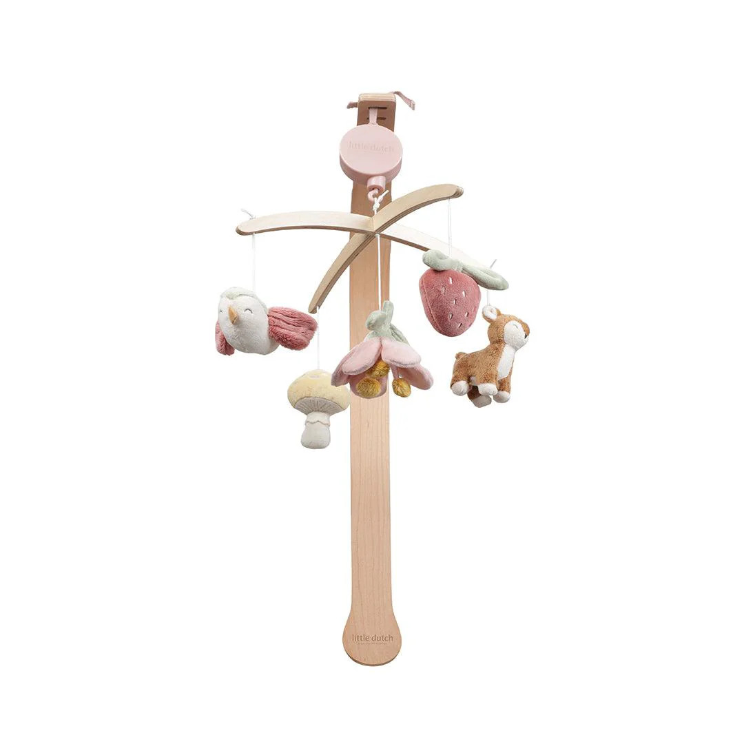 Little Dutch Wooden Music Mobile - Fairy Garden | Natural Baby Shower | Natural Baby Shower UK