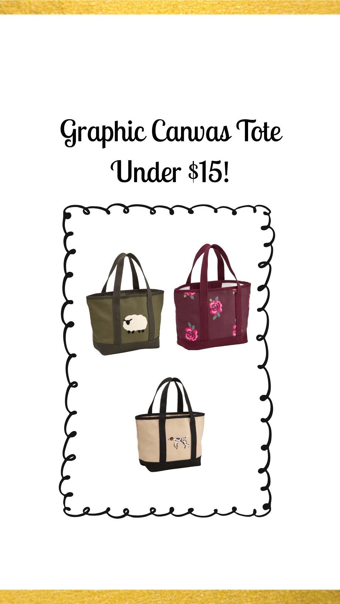 Adorable small graphic canvas tote for Fall under $15!

Fall tote • fall bag • fall outfit • fall outfits

#LTKSeasonal #LTKSaleAlert #LTKTravel