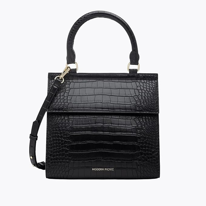 The Luncher | As Seen on Shark Tank | Insulated Purse with a Vegan Faux Crocodile Leather Exterio... | Amazon (US)