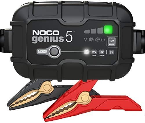 NOCO GENIUS5, 5-Amp Fully-Automatic Smart Charger, 6V and 12V Battery Charger, Battery Maintainer... | Amazon (US)