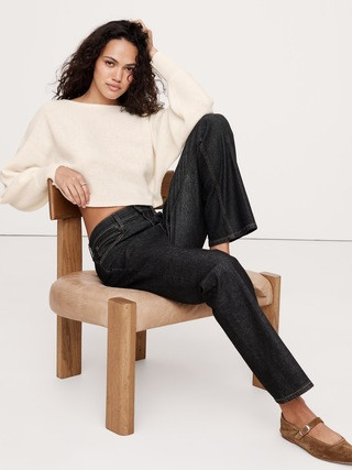 Midweight Cashmere Cropped Sweater | Banana Republic (US)