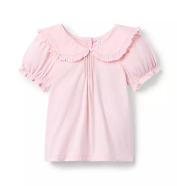 Ruffle Collar Puff Sleeve Top | Janie and Jack