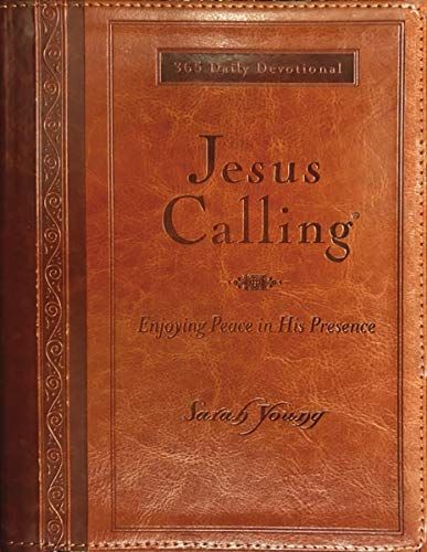 Jesus Calling Morning and Evening, Brown Leathersoft Hardcover, with Scripture references | Amazon (US)