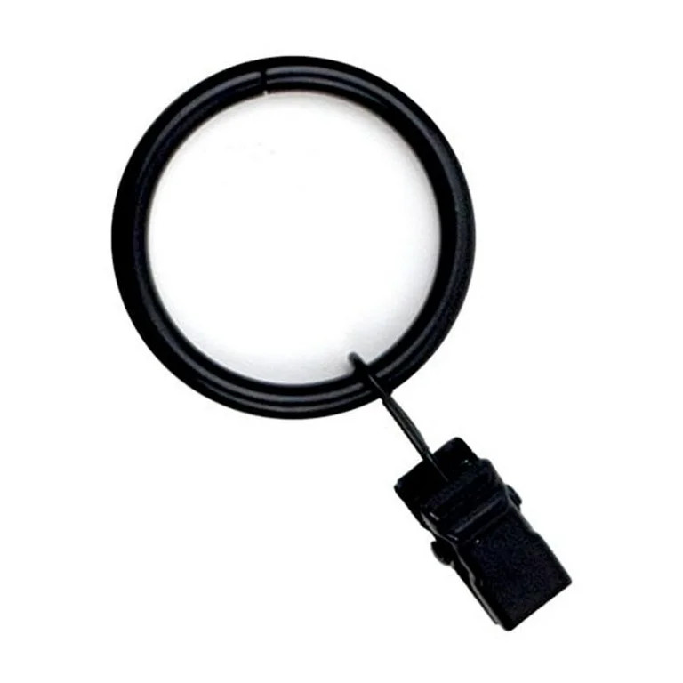 Mainstays Black Curtain Clip Rings, Set of Seven | Walmart (US)
