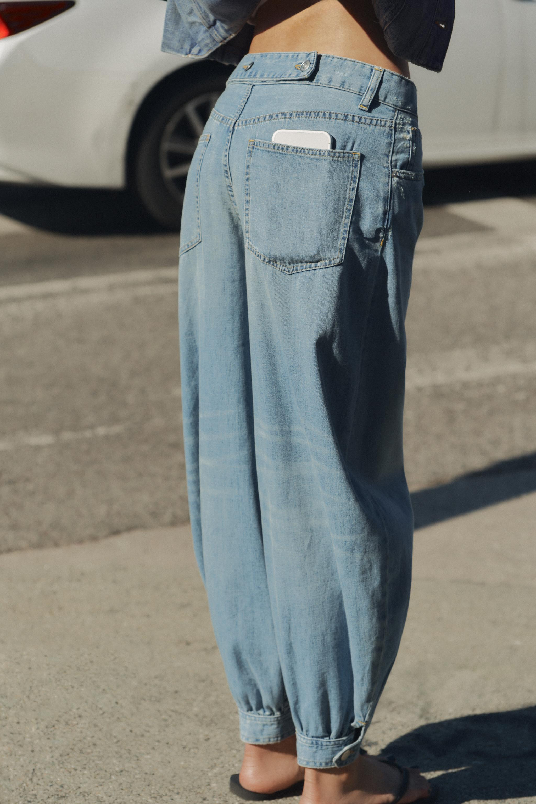 TRF MID-RISE BALLOON JEANS | Zara US