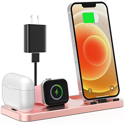3 in 1 Charging Station for Multiple Devices Apple Portable Charging Stand for Apple Watch iPhone an | Amazon (US)