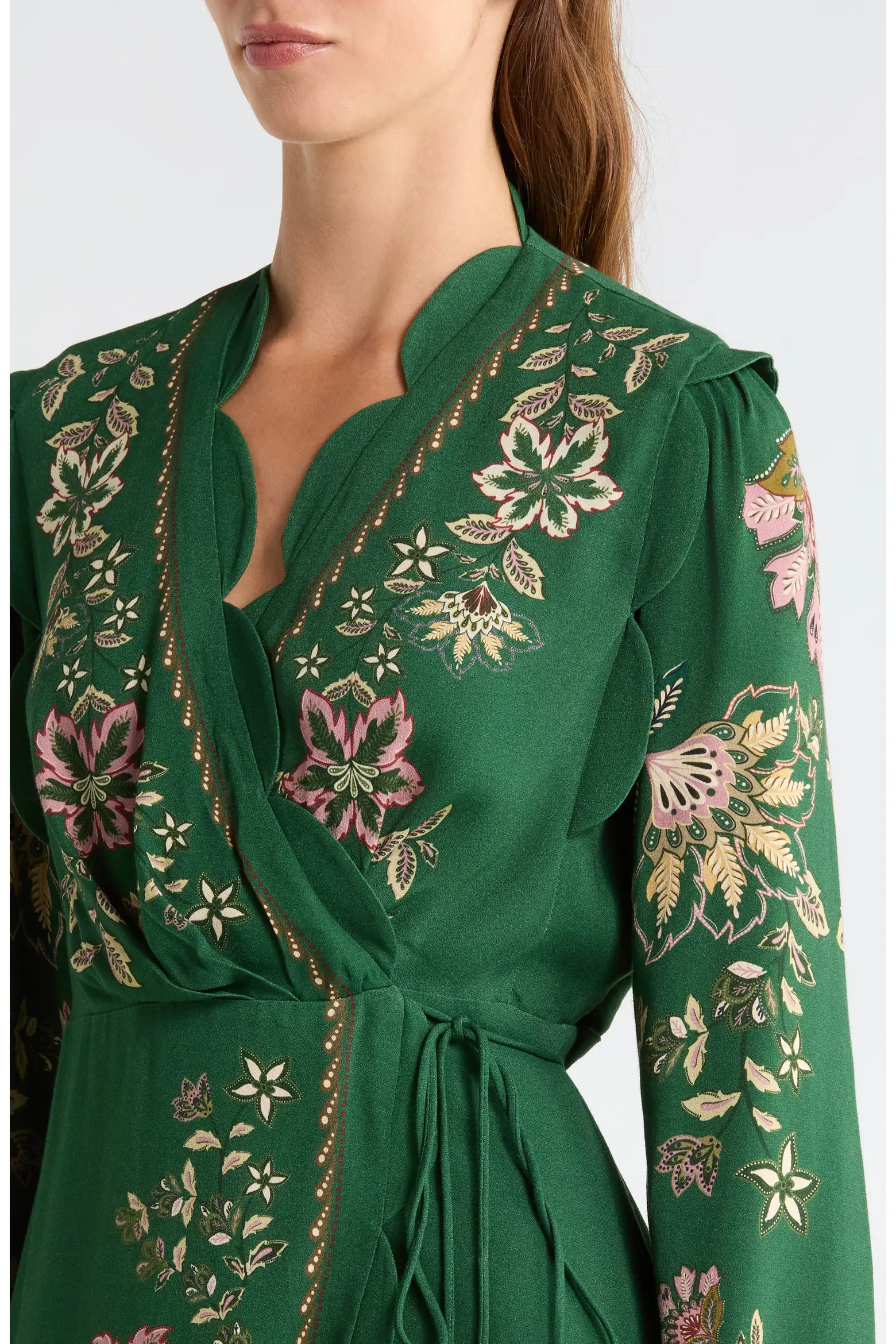 Garden Delight Long Sleeve Wrap Dress (Women) | Nordstrom | Nordstrom