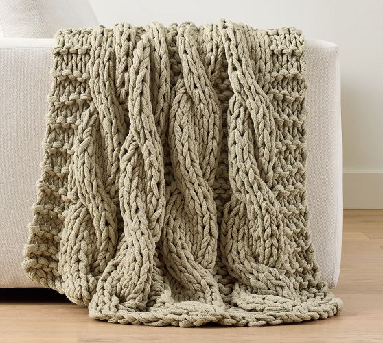 Colossal Handknit Throw | Pottery Barn (US)