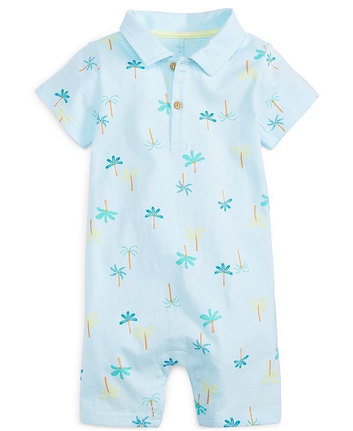Baby Boys Palm-Print Sunsuit, Created for Macy's | Macys (US)