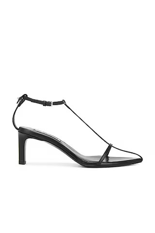 Jil Sander Cage Sandal Heel in Black | FWRD | FWRD 