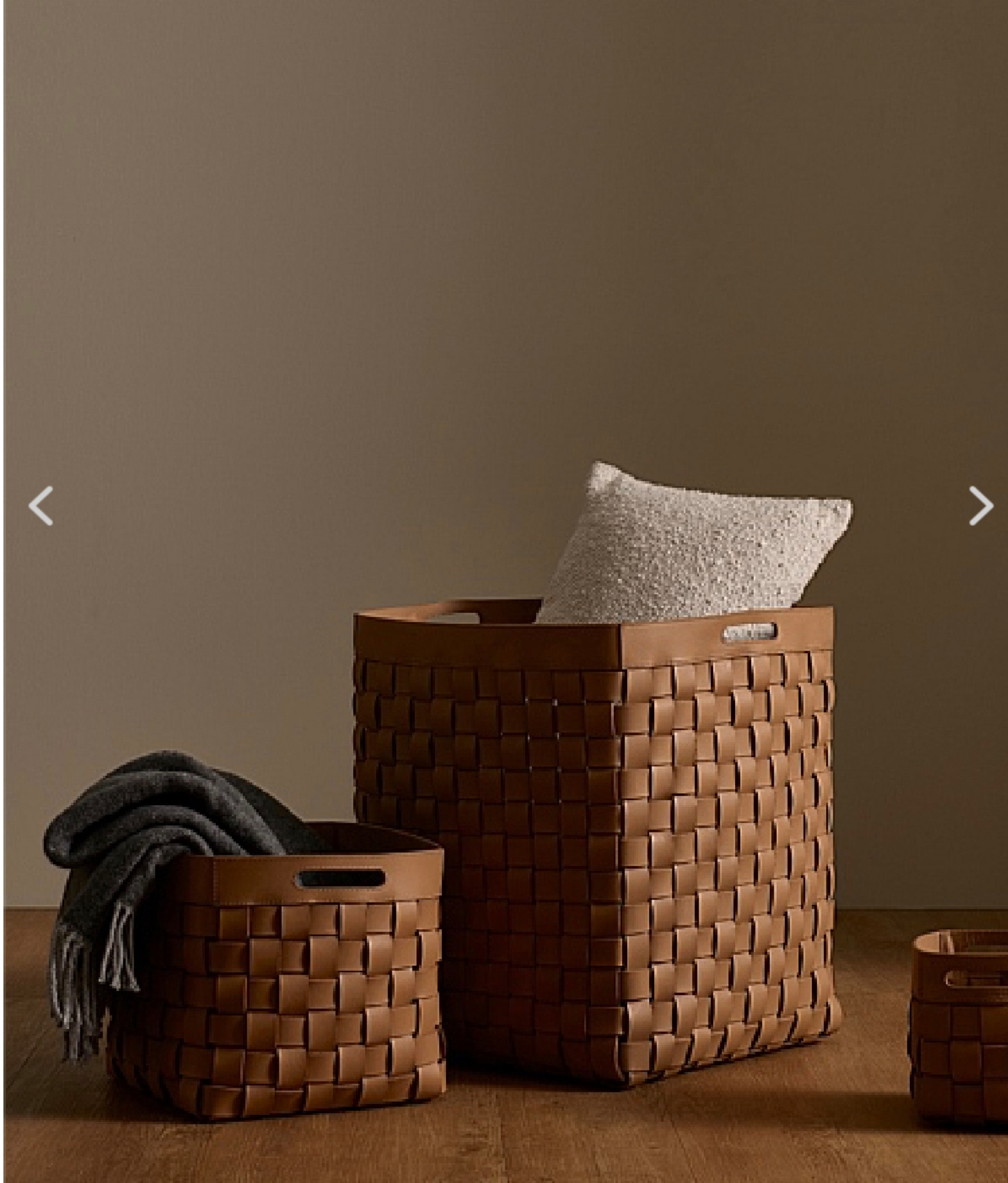 Country Road Lowa Leather Storage Baskets 

#LTKhome