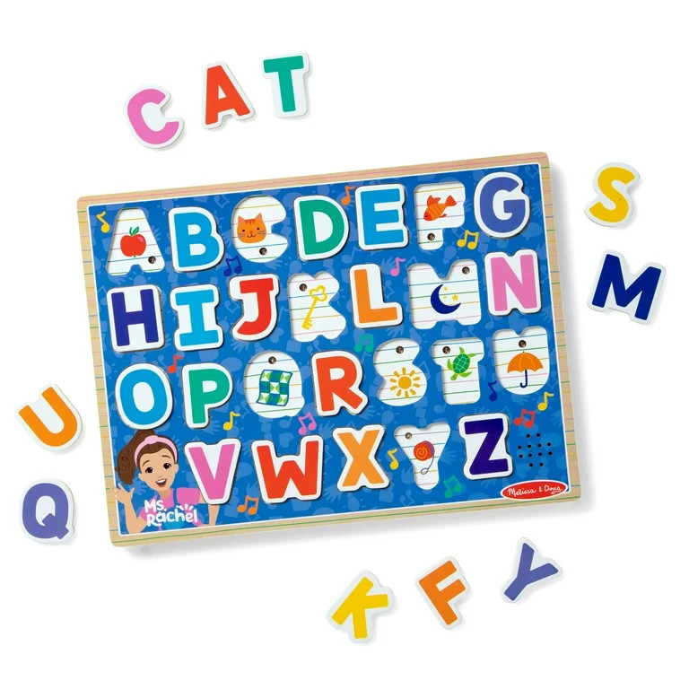 Melissa & Doug® Ms. Rachel™ Wooden Phonics Alphabet Sound Puzzle, 24-Piece Toddler Toys for Bo... | Walmart (US)
