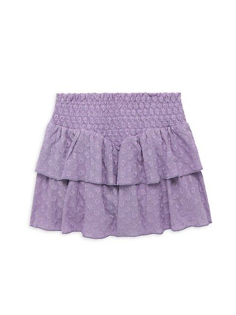 Girl's Faye Tiered Embroidered Skirt | Saks Fifth Avenue