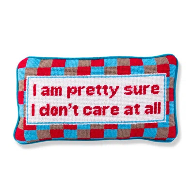 Don't Care Needlepoint Pillow | AllModern