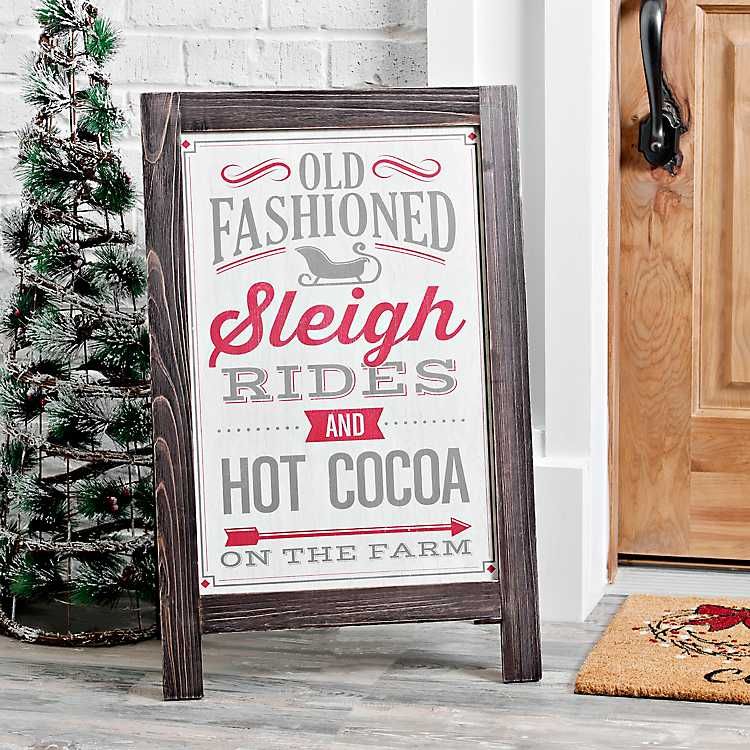 Old Fashioned Christmas Porch Easel | Kirkland's Home
