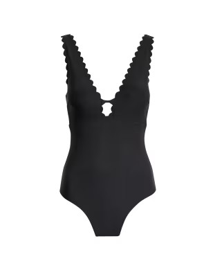 Padded Scallop Plunge Swimsuit | Marks & Spencer (UK)