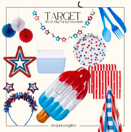 4th of July party & pool essentials. Order for shipping or in store pick up at target. We still have a few days to prepare. 

#LTKSeasonal #LTKHome #LTKParties