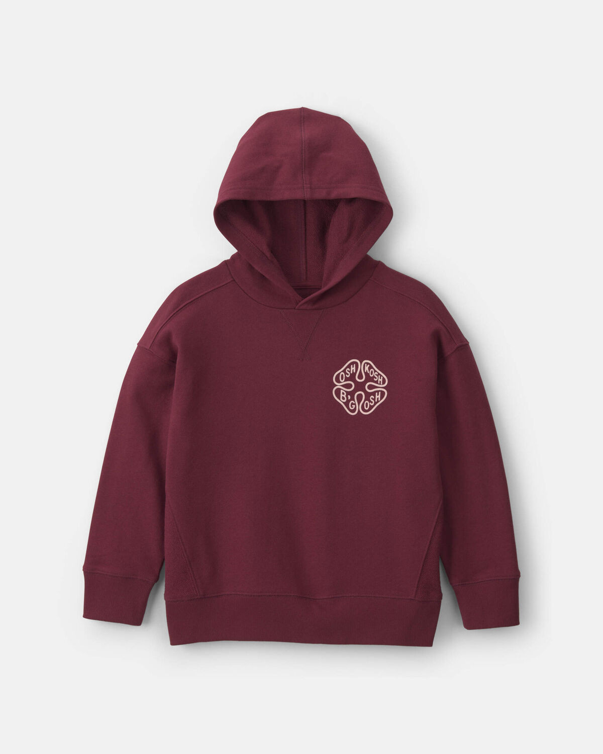 Boys Logo Patch Hoodie - Burgundy | Carter's Inc