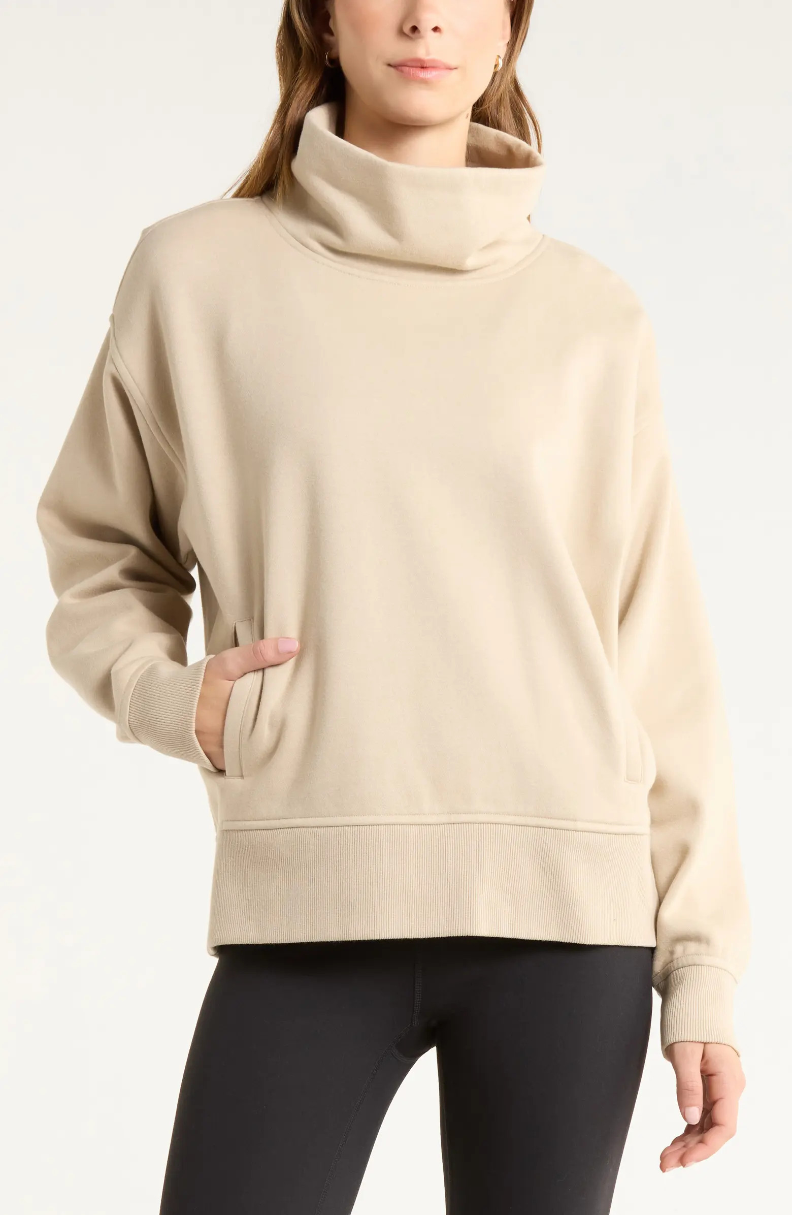 Ultracozy Fleece Funnel Neck Top | Nordstrom