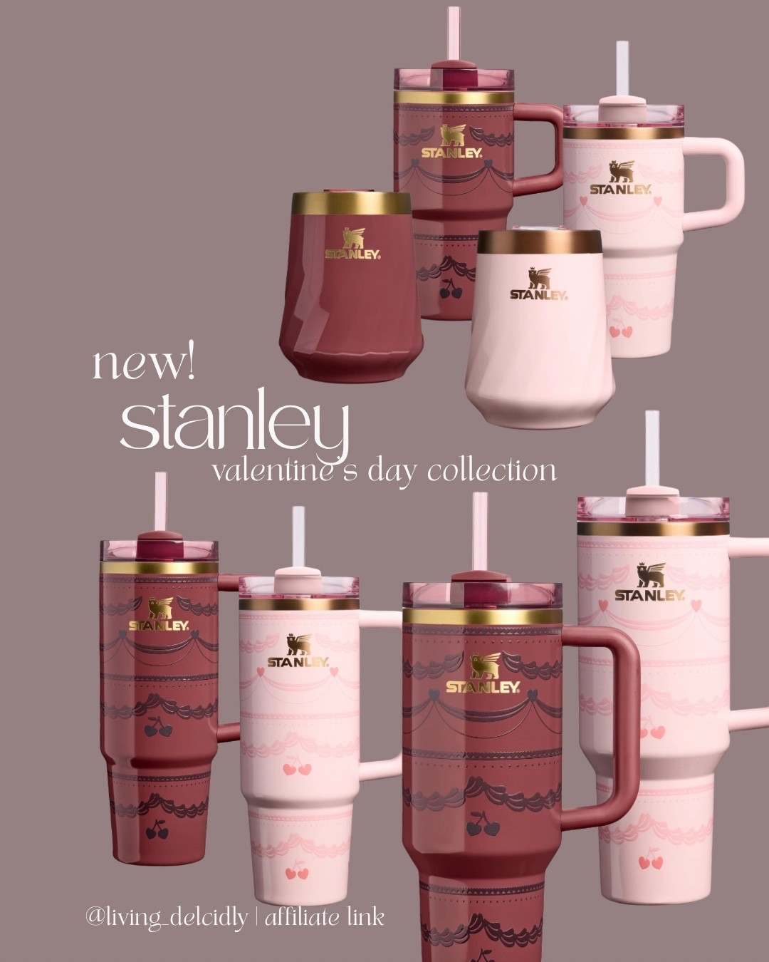 The new Valentine’s Day collection just dropped at Stanley & it’s taking everything in me not to buy one of these cuties! These would make the cutest Galentine’s day gift for the bestie!

Stanley Tumblers | Valentine’s Day | Gift For Her

#LTKTravel #LTKFindsUnder50