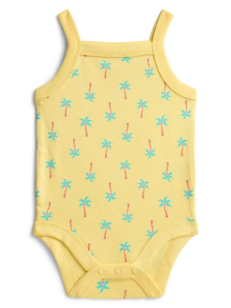 Wonder Nation Baby Girls' Tank Bodysuit, Sizes 0M-24M | Walmart (US)
