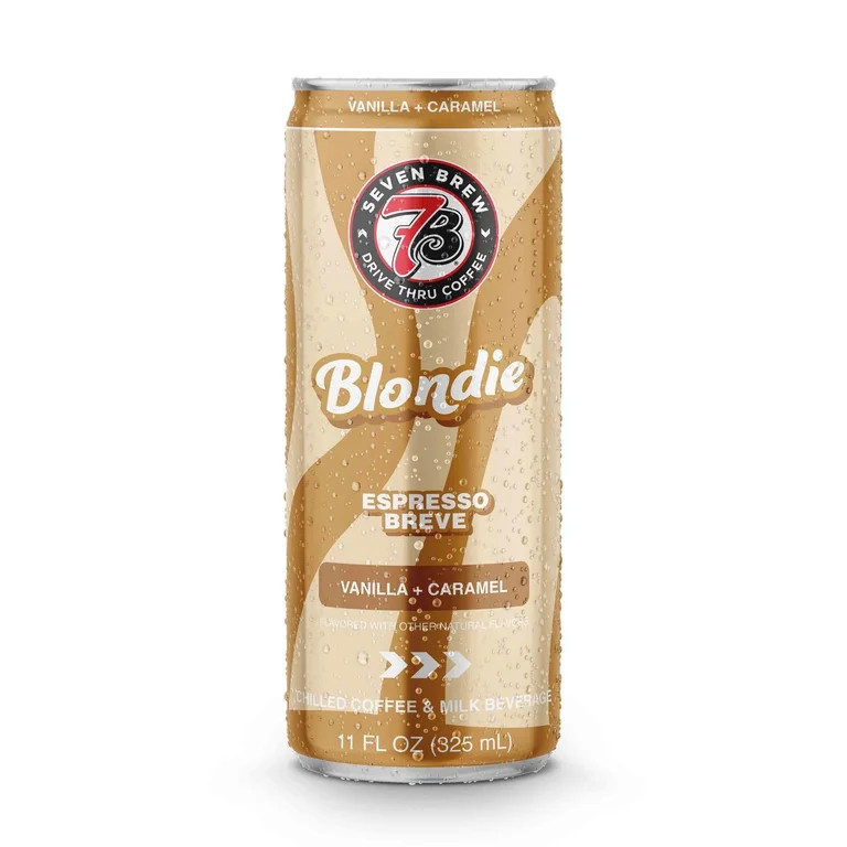 7 Brew Blondie Chilled Espresso Breve Ready to Drink Coffee, 11 fl oz Can | Walmart (US)