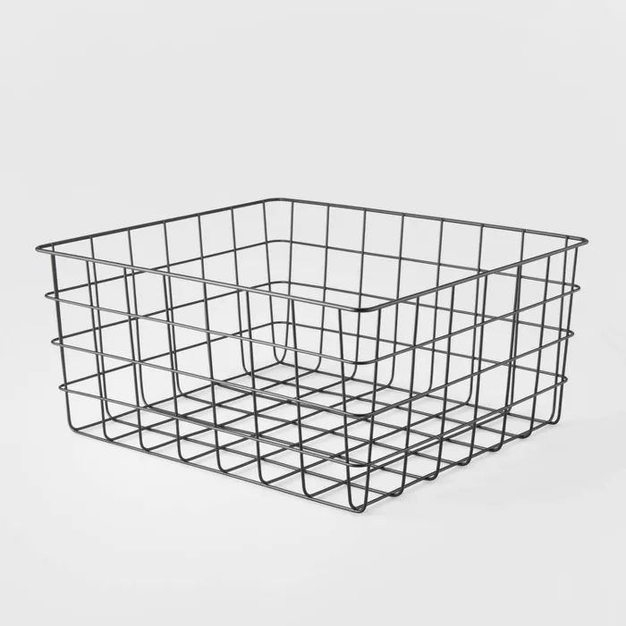 Target/Home/Storage & Organization/Cubbies & Storage Cubes‎13" Rectangular Wire Decorative Bask... | Target