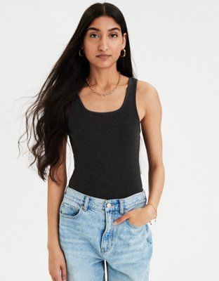 AE Square Neck Bodysuit | American Eagle Outfitters (US & CA)