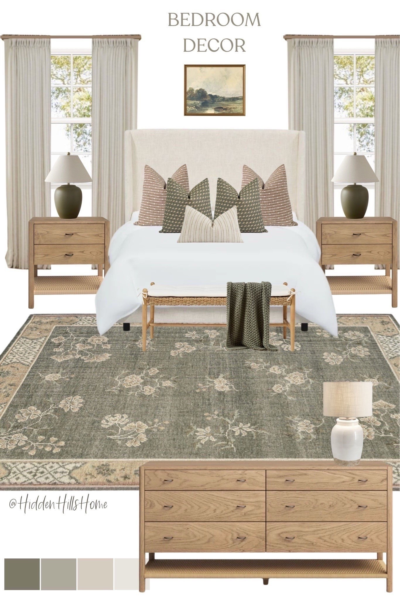 Bedroom decor, bedroom mood board, master bedroom design, Tilly bed, home decor ideas, bedroom rug, nightstands, bedroom dresser #bedroom



#LTKHome #LTKSaleAlert