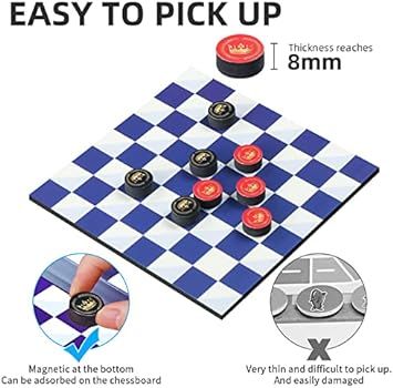 Amazon.com: BSTSHIER 2 in 1 Board Games for Kids Checkers Sets Board Games for Kids Travel Toys M... | Amazon (US)