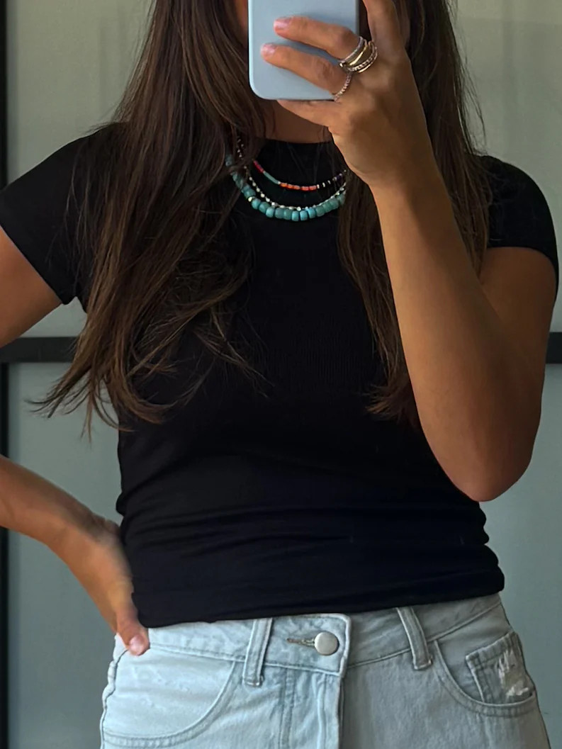 Essential Ribbed Tee | Black | +Plus Available | RESTOCK | Shop Talulah