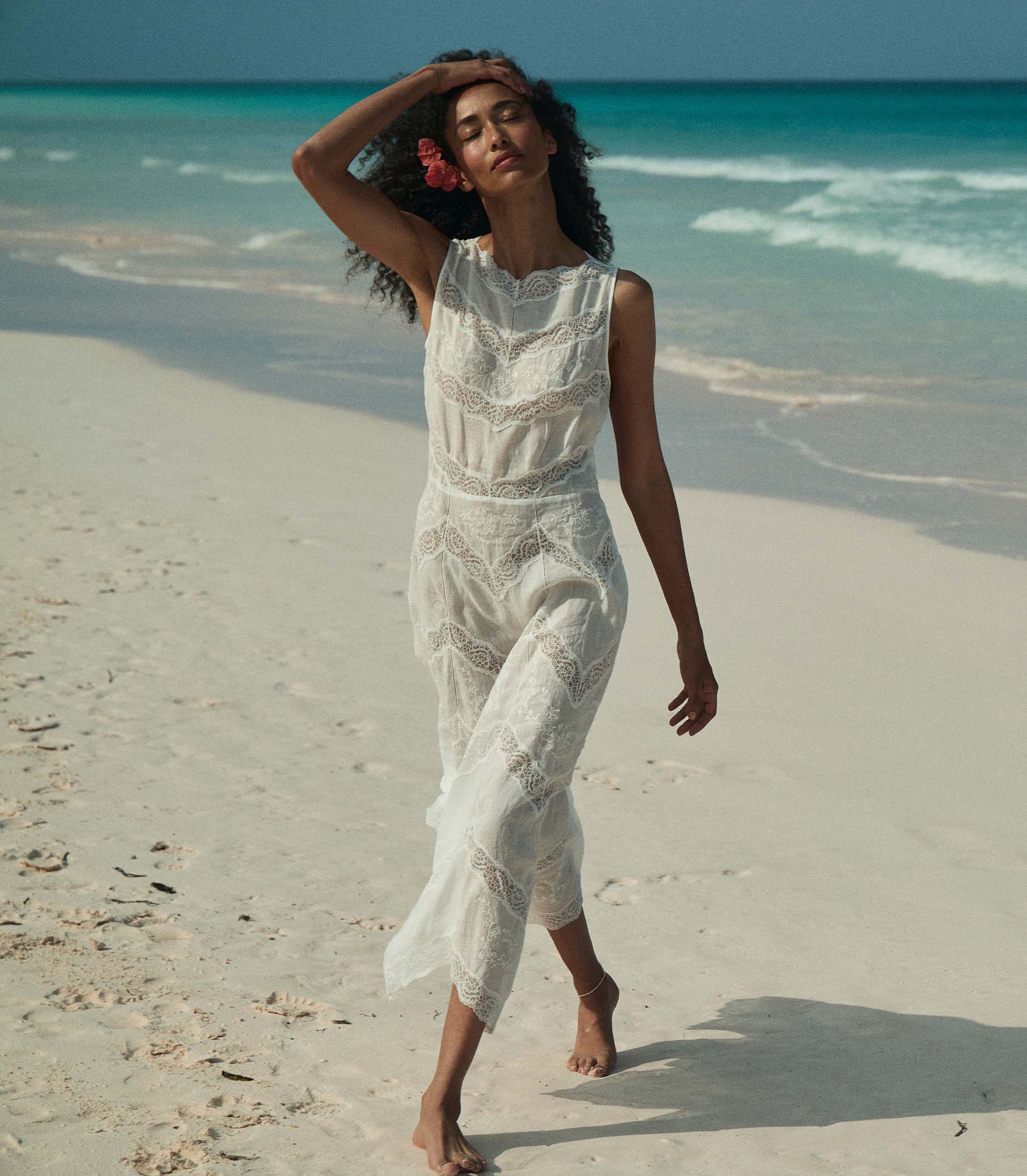 Evanora Dress - Salt | DÔEN | DOEN